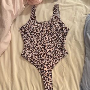 Leopard Print Swimsuit Bathing Suit One Piece